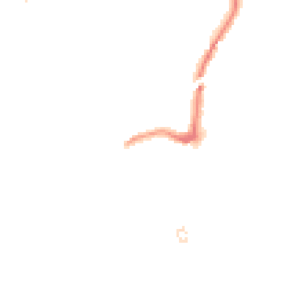 Night-time road noise heatmap for RM2 6BU