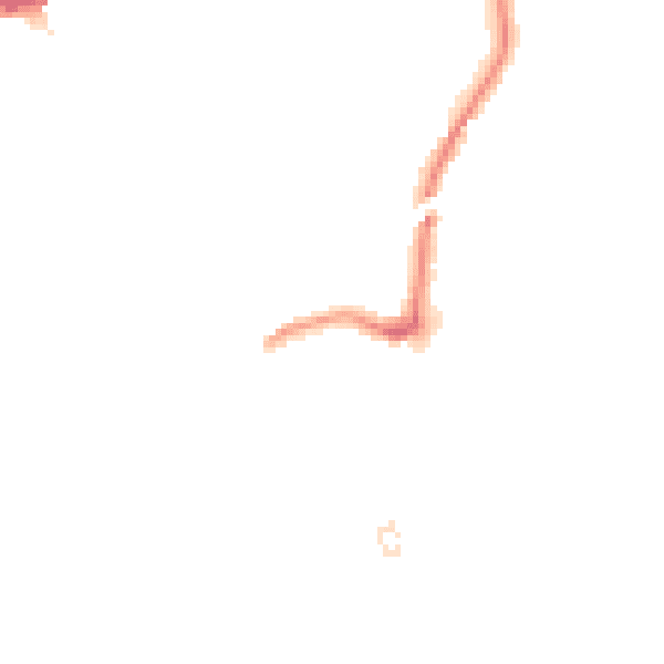 Night-time road noise heatmap for RM2 6DA