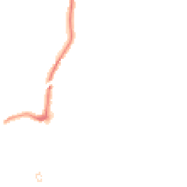 Night-time road noise heatmap for RM2 6JR