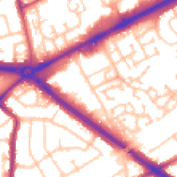 Daytime road noise heatmap for RM3 0AP