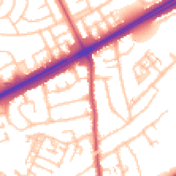 Daytime road noise heatmap for RM3 0DP