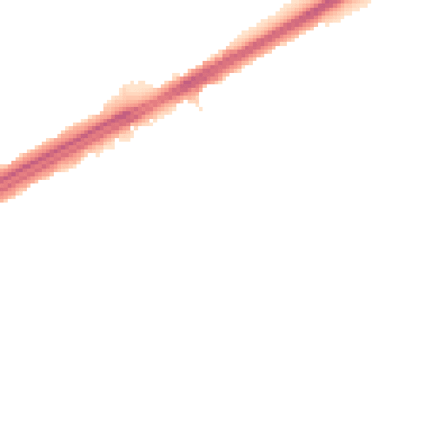 Night-time road noise heatmap for RM3 0JX