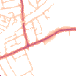 Daytime road noise heatmap for RM3 0QB