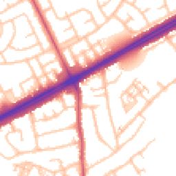 Daytime road noise heatmap for RM3 0SX