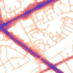 Daytime road noise heatmap for RM3 0ZB