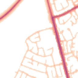 Daytime road noise heatmap for RM3 7EB