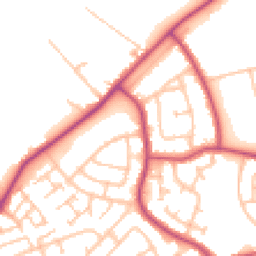 Daytime road noise heatmap for RM3 7EN