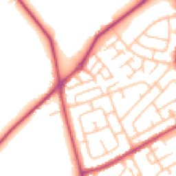 Daytime road noise heatmap for RM3 7GQ