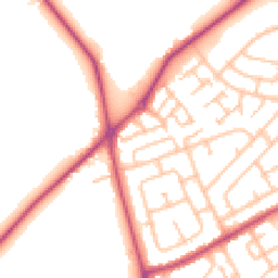 Daytime road noise heatmap for RM3 7GR