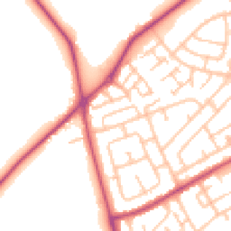 Daytime road noise heatmap for RM3 7SH