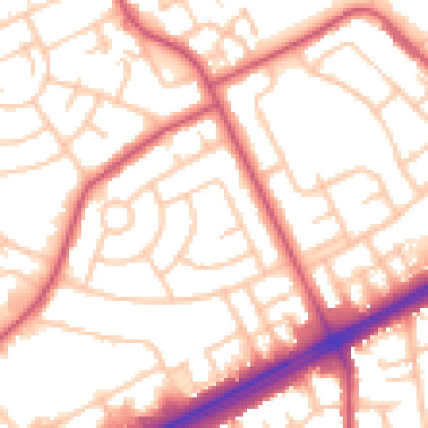 Daytime road noise heatmap for RM3 8FP
