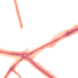 Night-time road noise heatmap for RM3 8HN