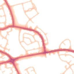 Daytime road noise heatmap for RM3 9EQ