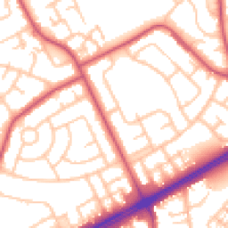 Daytime road noise heatmap for RM3 9HL