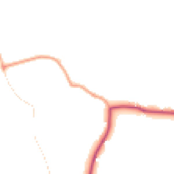 Daytime road noise heatmap for RM4 1AP