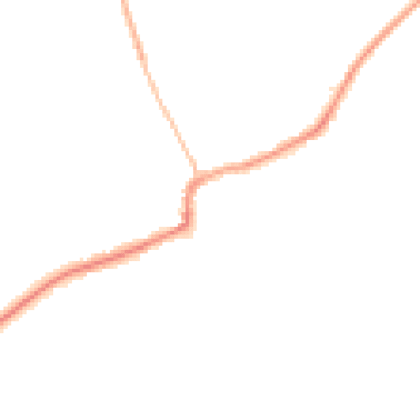 Night-time road noise heatmap for RM4 1BB