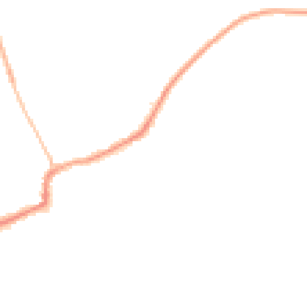 Night-time road noise heatmap for RM4 1BS