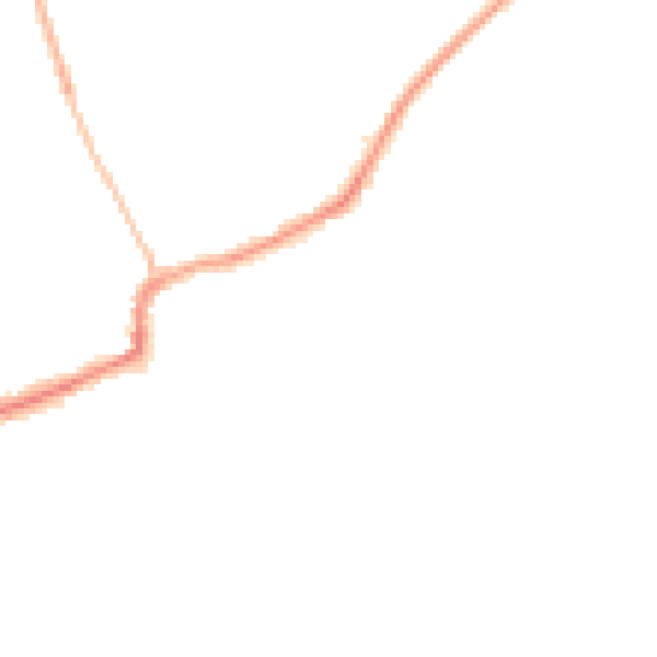 Night-time road noise heatmap for RM4 1BX
