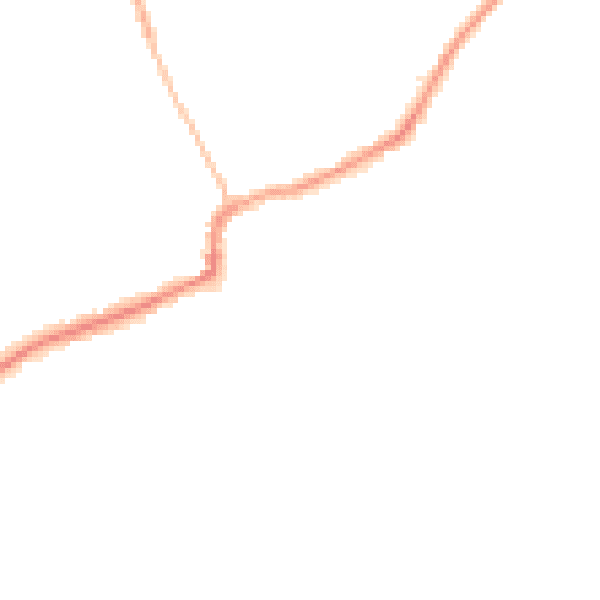 Night-time road noise heatmap for RM4 1DF