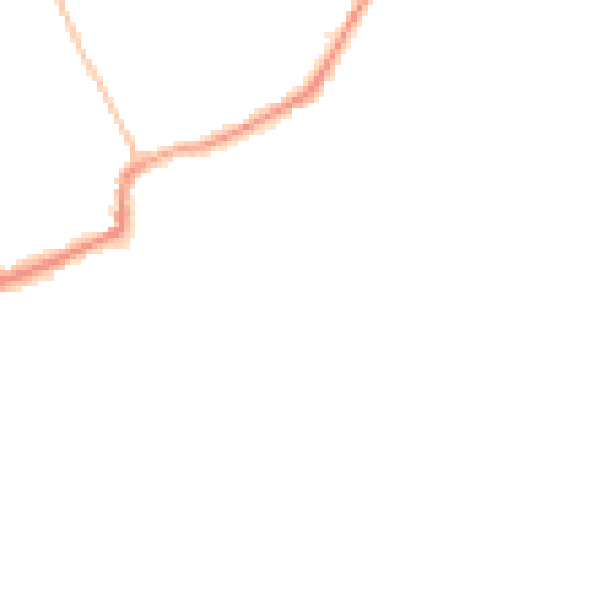 Night-time road noise heatmap for RM4 1DS