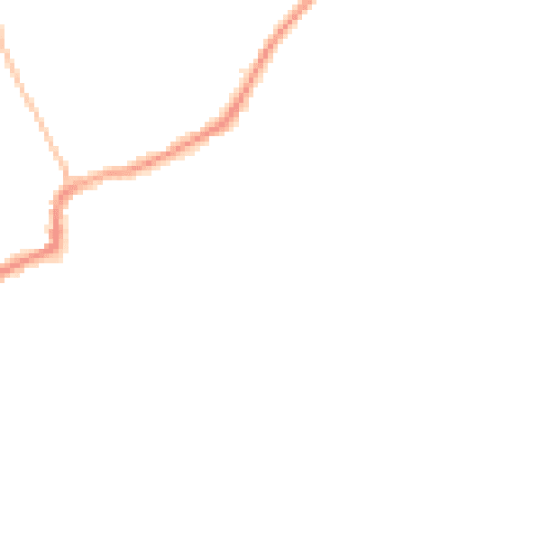 Night-time road noise heatmap for RM4 1DT