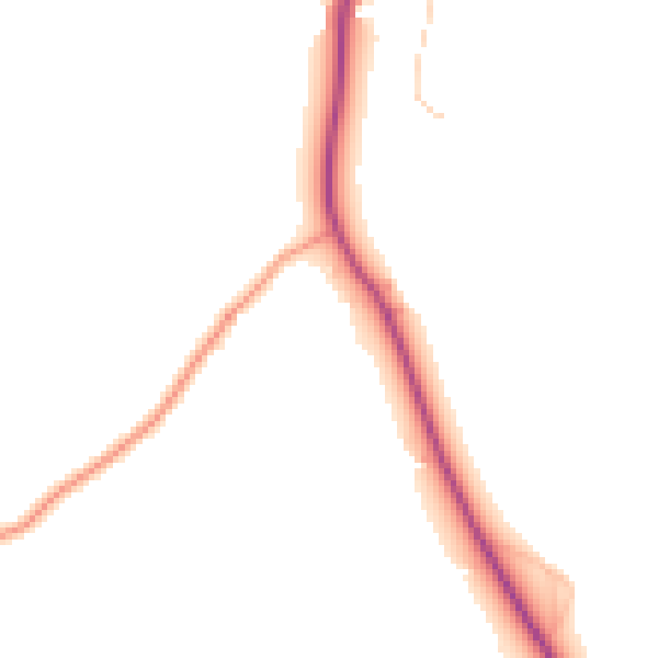 Daytime road noise heatmap for RM4 1DW