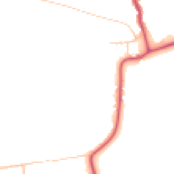 Daytime road noise heatmap for RM4 1PH
