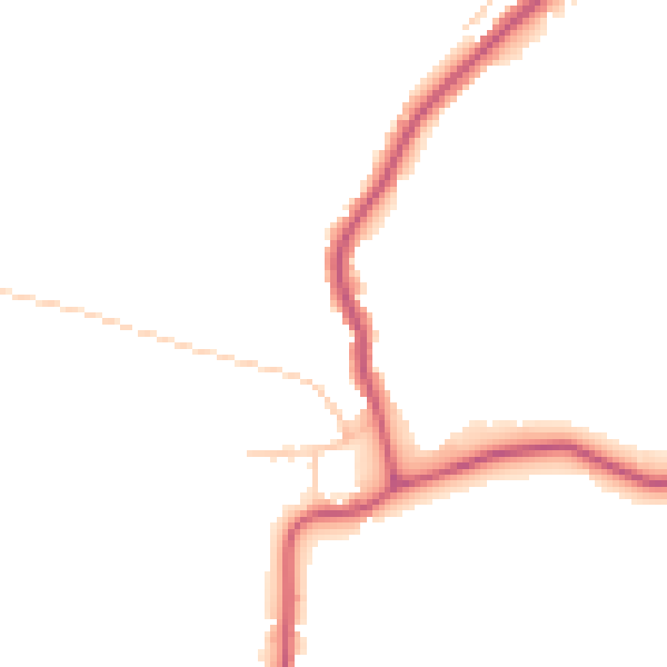 Daytime road noise heatmap for RM4 1QS