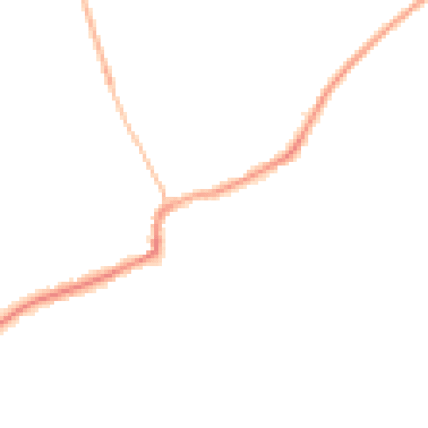 Night-time road noise heatmap for RM4 1UQ