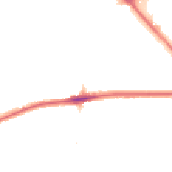 Night-time road noise heatmap for RM7 0DD