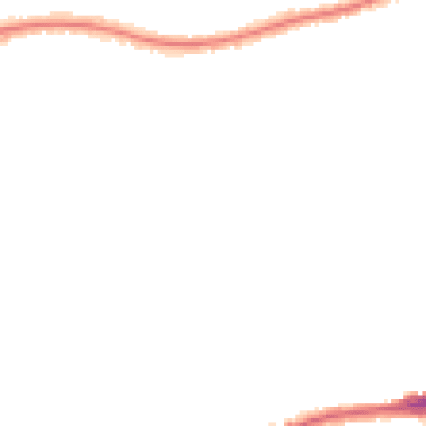Night-time road noise heatmap for RM7 0EJ
