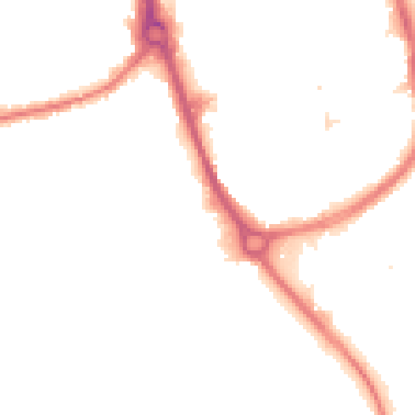 Night-time road noise heatmap for RM7 0FF