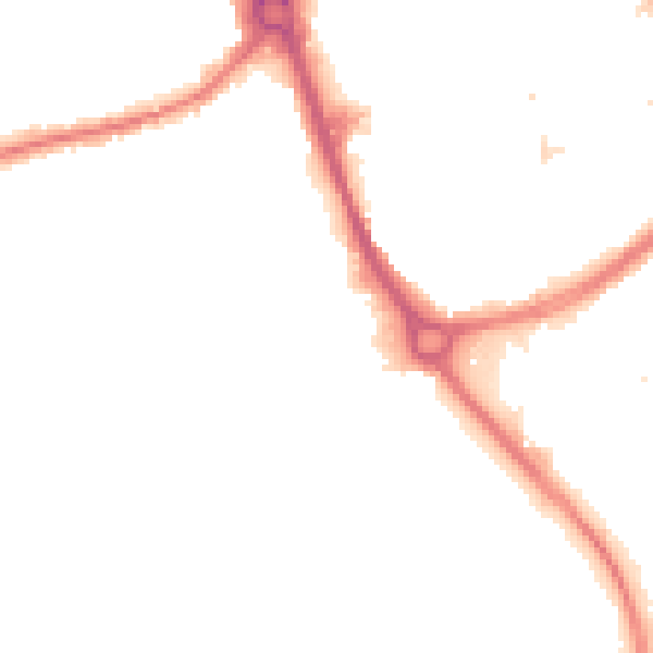 Night-time road noise heatmap for RM7 0FN