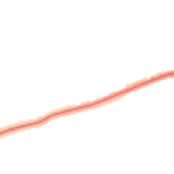 Night-time road noise heatmap for RM7 0LT