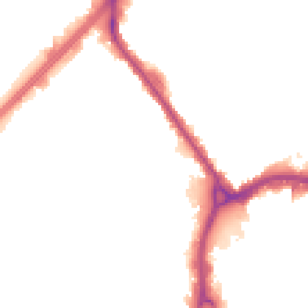 Night-time road noise heatmap for RM7 7EE