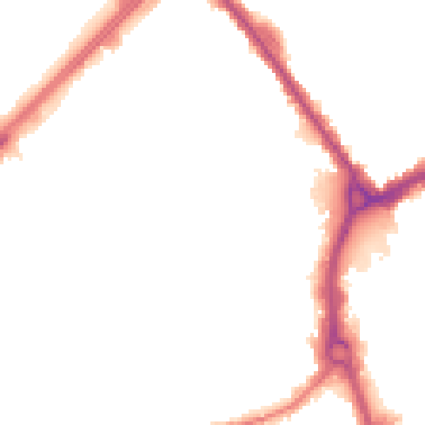 Night-time road noise heatmap for RM7 7EH
