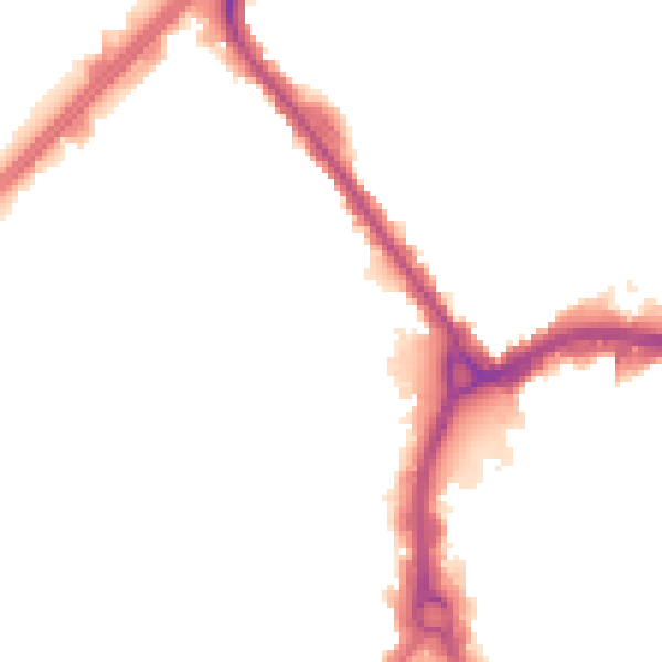 Night-time road noise heatmap for RM7 7ES