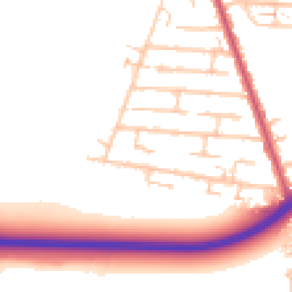 Daytime road noise heatmap for RM7 8BA