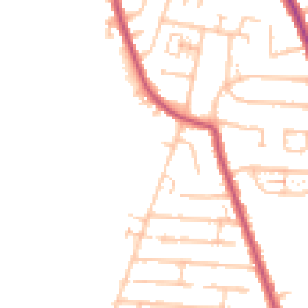 Daytime road noise heatmap for RM7 8BS