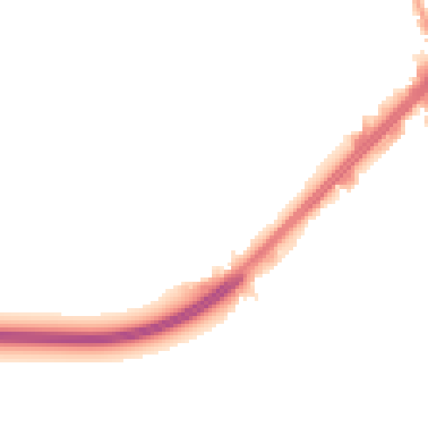 Night-time road noise heatmap for RM7 8BX