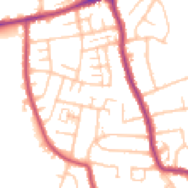 Daytime road noise heatmap for RM7 8HP