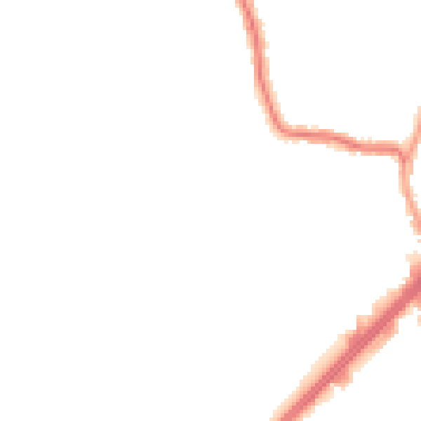 Night-time road noise heatmap for RM7 8RD