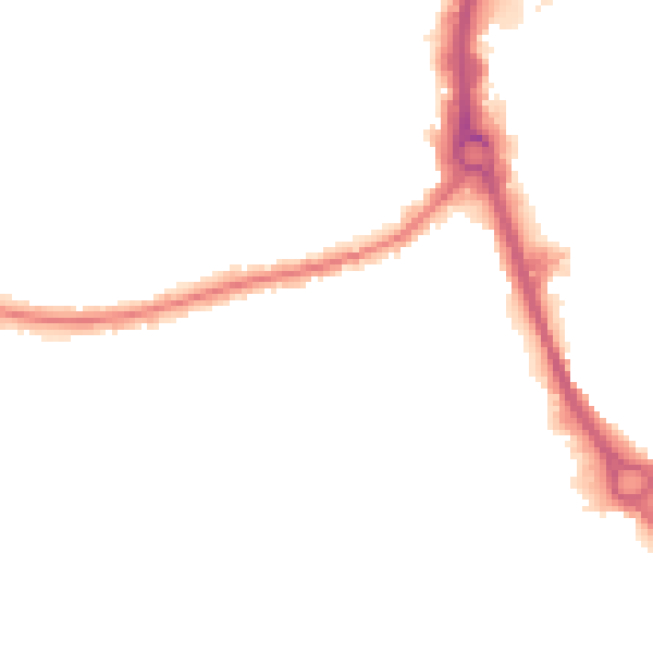 Night-time road noise heatmap for RM7 9AJ