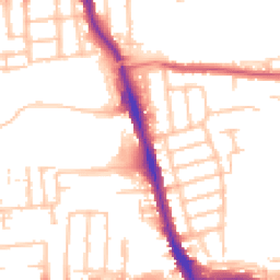 Daytime road noise heatmap for RM8 1AT