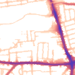 Daytime road noise heatmap for RM8 1AX