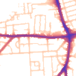 Daytime road noise heatmap for RM8 1BT
