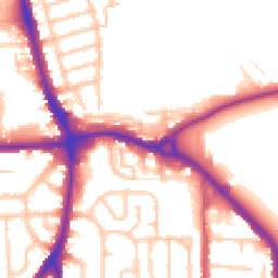 Daytime road noise heatmap for RM8 1DR