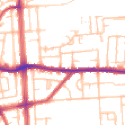 Daytime road noise heatmap for RM8 1RH