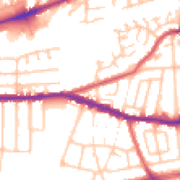 Daytime road noise heatmap for RM8 1XT