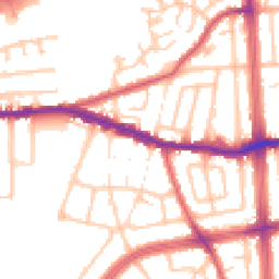 Daytime road noise heatmap for RM8 1YT